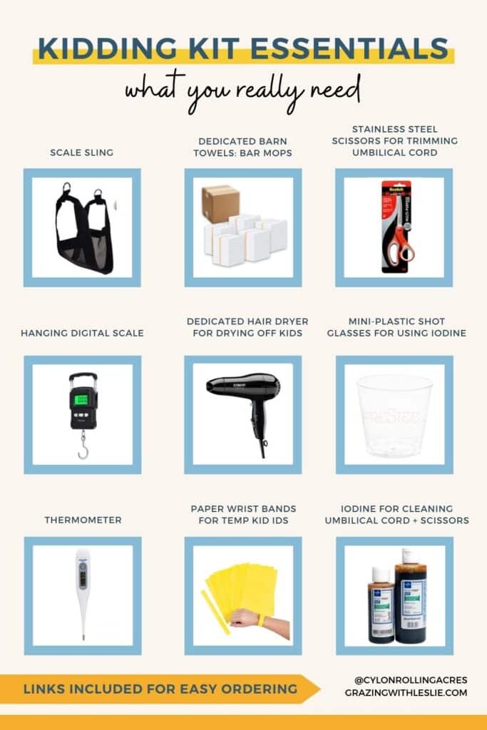 kidding kit essentials list