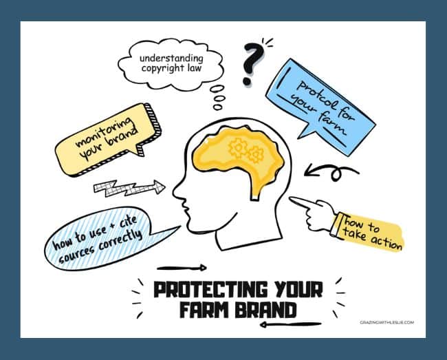 infographic about protecting your farm brand, includes the same information in the article