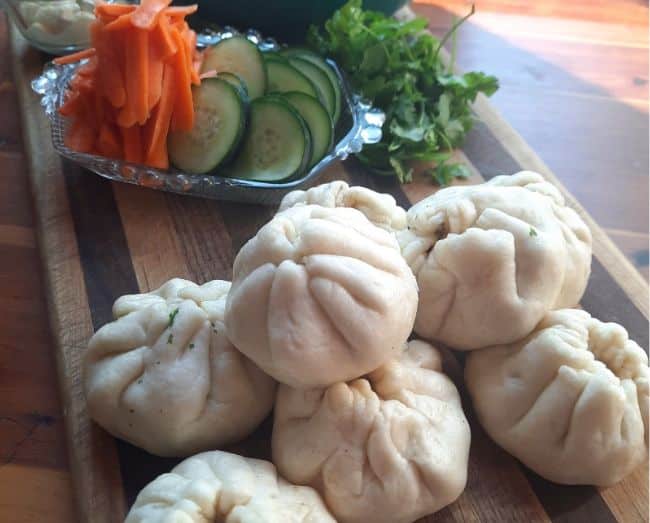 goat meat bao buns